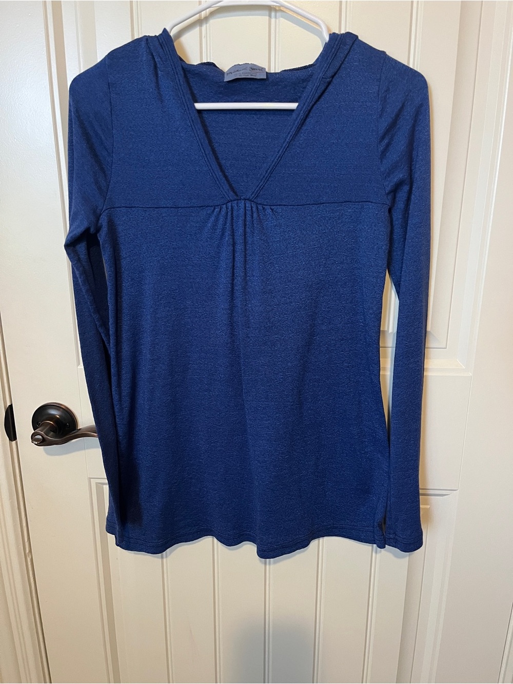 Michael Stars Navy Long-Sleeve V-Neck Top